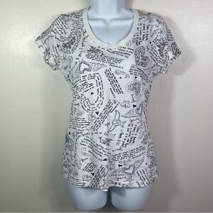 Not of this World Bible Verse Graffiti Print T-Shirt